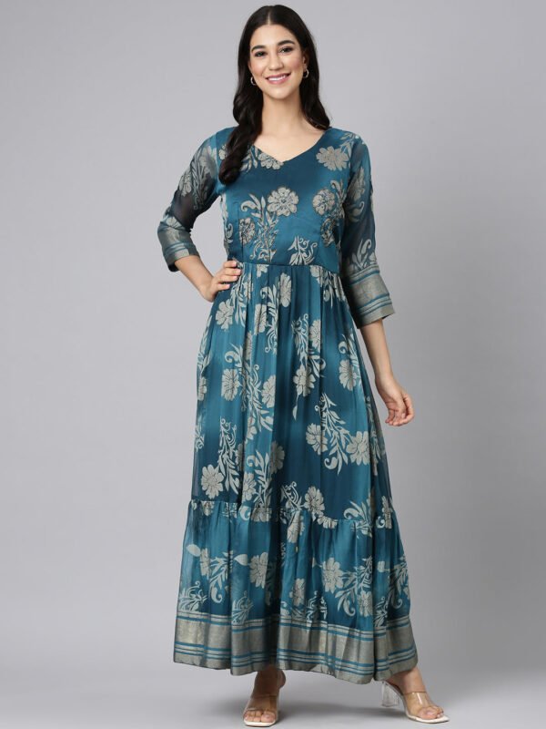 Neerus D Rama Casual Floral Maxi Dresses